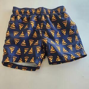 Appaman Toddler Boy's Swim Trunks Board Shorts Pizza Party Size 4T Summer